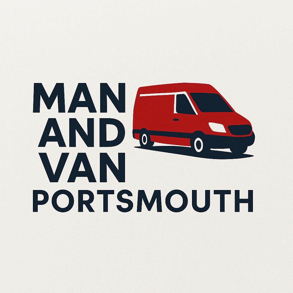 Official logo of Man and Van Portsmouth, removals and clearance specialists in Hampshire.