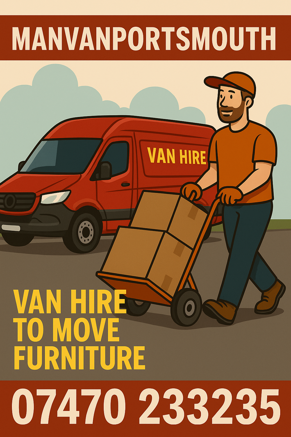 Van hire to move furniture in Portsmouth with Man and Van Portsmouth